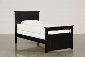 Not only will it provide optimal support for your mattress, but it will also give you bed an attractive focal design. Summit Black Twin Panel Bed Living Spaces