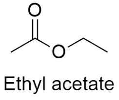 This colorless liquid has a characteristic sweet smell (similar to pear drops) and is used in glues, nail polish removers, and in the decaffeination process of tea and coffee. Ethyl Acetate Formula