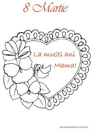 Sarbatoreste martisorul cu imagini de 1 martie. Planse De Colorat De Ziua Mamei 8 Martie 8 Martie Flower Diy Crafts Mothers Day Crafts For Kids