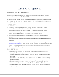 The sage family of software products is the leading global. Sage 50 Assignment Accounting