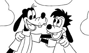 Cool Goofy And Max Coloring Page Goofy Drawing Coloring Pages Cartoon Coloring Pages