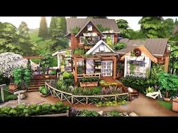 Gardener S Cottage The Sims 4 Speed Build No Cc Youtube Sims 4 House Design Sims 4 Houses Sims