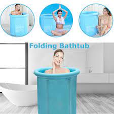To ensure safety and effectiveness, the bathtub should be large enough to give seniors space to bath and enjoy the experience. 30 Folding Bathtub Portable Folding Warm Spa Massage Pvc Bath Tub Barrel Walmart Canada