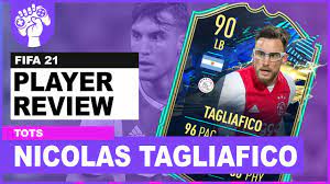| jugador del afc ajax y de la selección @argentina. Strong Link To Neres 90 Rated Team Of The Season Nicolas Tagliafico Fifa 21 Review Youtube
