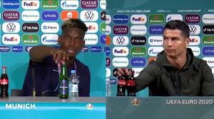 He then removed the soda from his vision and brought out his unlabeled water bottle and told reporters in his native portuguese to drink water. Ixphweli9zlwwm