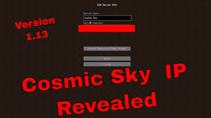 21 rows · connect to this minecraft 1.17.1 server using the ip play.jigsawmc.com. Minecraft Cosmic Sky Server Ip Address By Minibeans