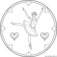 Ballerina Mandala Ballett Ausmalbild Fur Kinder