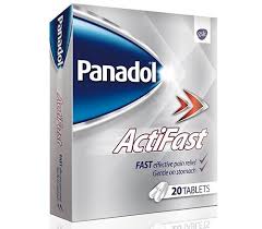 بنادول أكتيفاست أقراص مسكن للآلام وخافض للحرارة Panadol Actifast Tablets Packaging Medicine Tablet
