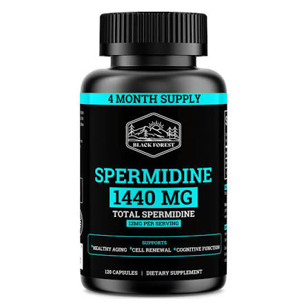 Amazon.com: Spermidine Supplement (1440mg of 99% Pure Spermidine Supplements For Women & Men) 4 Months Supply (100X More Potent Than Wheat Germ Extract) 12MGS Per Serving For Cellular Health, Anti-Aging & Energy :