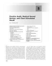 Practice Audit Medical Record Review And Chart Stimulated