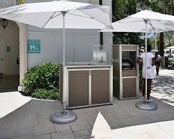 Portable outdoor kitchen cabinet and patio bar (8) model# kd02. Weatherproof Pool Towel Cabinets And Return Cart Enclosures By Deepstream Designs Inc Media Photos And Videos 7 Archello