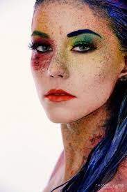 For example, if a blue toner is used over a bleached blonde, that blue color can fade all the way back to blonde in as little as a month, depending on the intensity of the tone, exposure to sunlight. Wallpaper Thomas Simon Women Blue Hair Looking At Viewer Body Paint Face Paint Colorful Makeup Lipstick Splatter Portrait Glamour Simple Background White Background Eyeliner Red Green Yellow 1365x2048 Mariocello