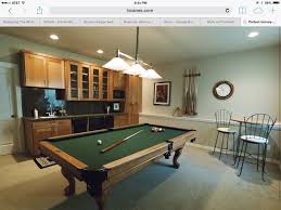 Light Green Walls With Green Felt Pool Table Basement Remodeling Game Room Basement Rec Room Basement
