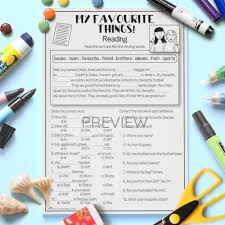 My Favourite Things Activity My Favorite Things Friend Activities Activities