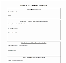 Lesson Plan Template For Elementary Inspirational Middle School Science Lesson Plan Te In 2020 Middle School Lesson Plan Template Science Lessons Lesson Plan Templates