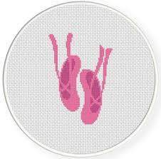 There's a wide range of patterns to suit cross stitchers of all levels from beginner to advanced. Ballerina Shoes Pink Cross Stitch Pattern Kanavice Ornekleri Kanavice Capraz Dikis Desenleri