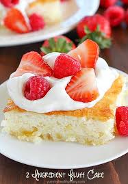 Healthy dessert recipes can be tricky. 2 Ingredient Fluff Cake Yummy Healthy Easy