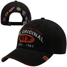Old Time Hockey Original Six Paradigm Adjustable Hat Charcoal Adjustable Hat Hockey Hats