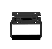 Black Surface Mount Spring-Loaded Handle with Formed Bail