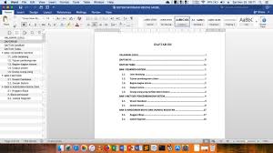 Cara Membuat Nomor Halaman Dan Daftar Isi Otomatis Microsoft Word Di Mac Youtube