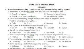 Aksara jawa dan pasangannya sandangan cara menulis contoh. Download Soal Uts Bahasa Jawa Kelas 3 Semester 1 Koleksi Soal Sd