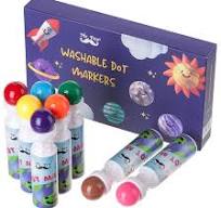 Mr. Pen- Washable Dot Markers for Toddlers and Kids,8 Colors Paint Dotters  , Dabbers , Bingo Markers/ Daubers, Non Toxic Paint Daubers, Bingo Dotters.