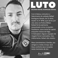 Conhecido como @rafinha_rpm , o jovem policial demonstrava seu amor pela  farda. Que Deus conforte a família e amigos nesse momento de dor.