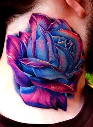 Purple rose is the perfect flower gift for king and queen. Purple Rose Tattoo Idea