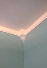 Pin By Reese Marshall On Fake Crown Molding And Baseboards Updating House Angled Ceilings Ceiling Crown Molding