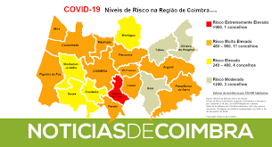Quanto aos concelhos no nível de risco elevado, passaram de 27 para 43, segundo informação disponibilizada pelo governo. Covid 19 Regiao Com Mais Casos E Coimbra No Nivel Muito Elevado Noticias De Coimbra