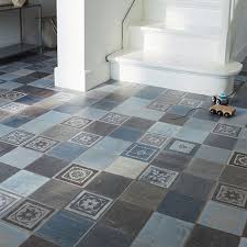 Dalle Pvc Clipsable Kitano Decor Carreaux De Ciment Bleu 122 X 30 Cm Vendue Au Carton Dalle Pvc Clipsable Dalle Pvc Dalle Vinyle