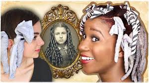 I TRIED A WHlTE WOMAN'S "Historical RAG Curls" Tutorial