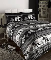 Black And White Bed Sheets Online India Empire Indian Elephant Animal Print King Bed Duvet Quilt Cover Bedding Set Black Bed Linen Sets Duvet Bedding Elephant Room