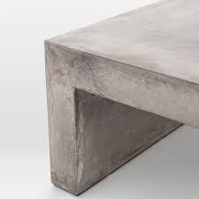 Concrete Waterfall Indoor Outdoor Coffee Table Waterfall Coffee Table Outdoor Coffee Tables Coffee Table Grey