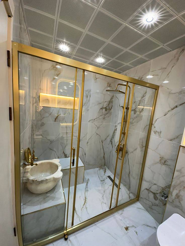 10MM Glass Toughened Bathroom Shower Partition