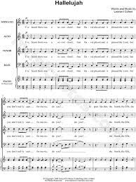 Great savings & free delivery / collection on many items. Leonard Cohen Hallelujah Satb Choir A Cappella Choral Sheet Music In C Major Transposable Download Print Choral Sheet Music Hallelujah Sheet Music Sheet Music
