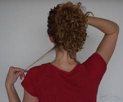 Angled curly blonde balayage bob. Pulling Back Curly Hair Without Destroying Its Curls Pattern