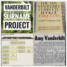 Got Etiquette Vanderbilt Family Genealogy