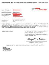 Check spelling or type a new query. New York Letters Testamentary What Is It How To Get It How Long