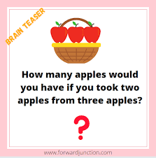 Puzzles for whatsapp status with answers. Brain Teaser With Answer Apple Puzzle Mathpuzzle Puzzle Puzzles Puzzlefeed Whatsapppuzzles Brai Brain Teasers With Answers Brain Teasers Latest Jokes