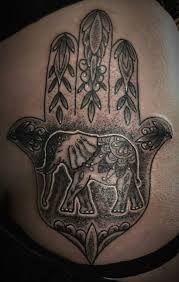 Hamsa Hand Elephant Tattoo Hand Tattoos Tattoos Elephant Tattoo