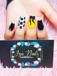 1024 x 1024 jpeg 132 кб. Isa Nails Unas Acrilicas Color Negro Detalle Fuego Y Facebook
