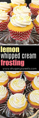 The recipe is for a stabilized whipped cream without gelatin. The Best Lemon Whipped Cream Frosting Shugary Sweets