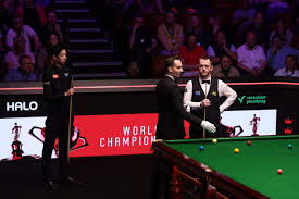 I was at the snooker for the longest frame in Crucible history. This is why the referee was heckled - The Athletic