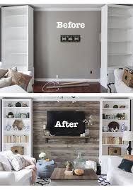 How To Create A Wood Pallet Accent Wall Hunker In 2020 Budget Friendly Living Room Pallet Accent Wall Diy Pallet Wall