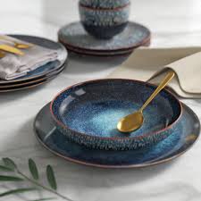 Browse our great prices & discounts on the best casual dinnerware dinnerware sets. Blue Grey Dinnerware Sets Up To 65 Off Until 11 20 Wayfair Wayfair
