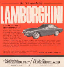 Lamborghini 350gt Advertisement Lamborghini Lamborghini Engine Car Advertising