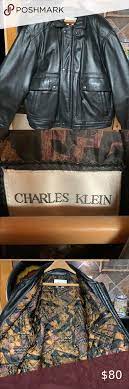 Charles Klein Clothes Design Black Leather Jacket Klein