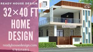 Buy 30x40 north facing house plans online. 32 40 Ft Home Design Two Floor House Plan And Elevation Youtube