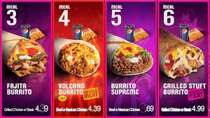 Taco Bell Full Movement On Digital Menu Board Sample Video Food Menu Design Digital Menu Fast Food Menu